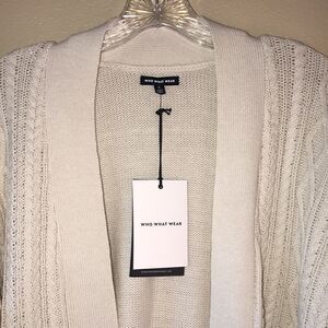 NEW Who What Wear Off White Cardigan